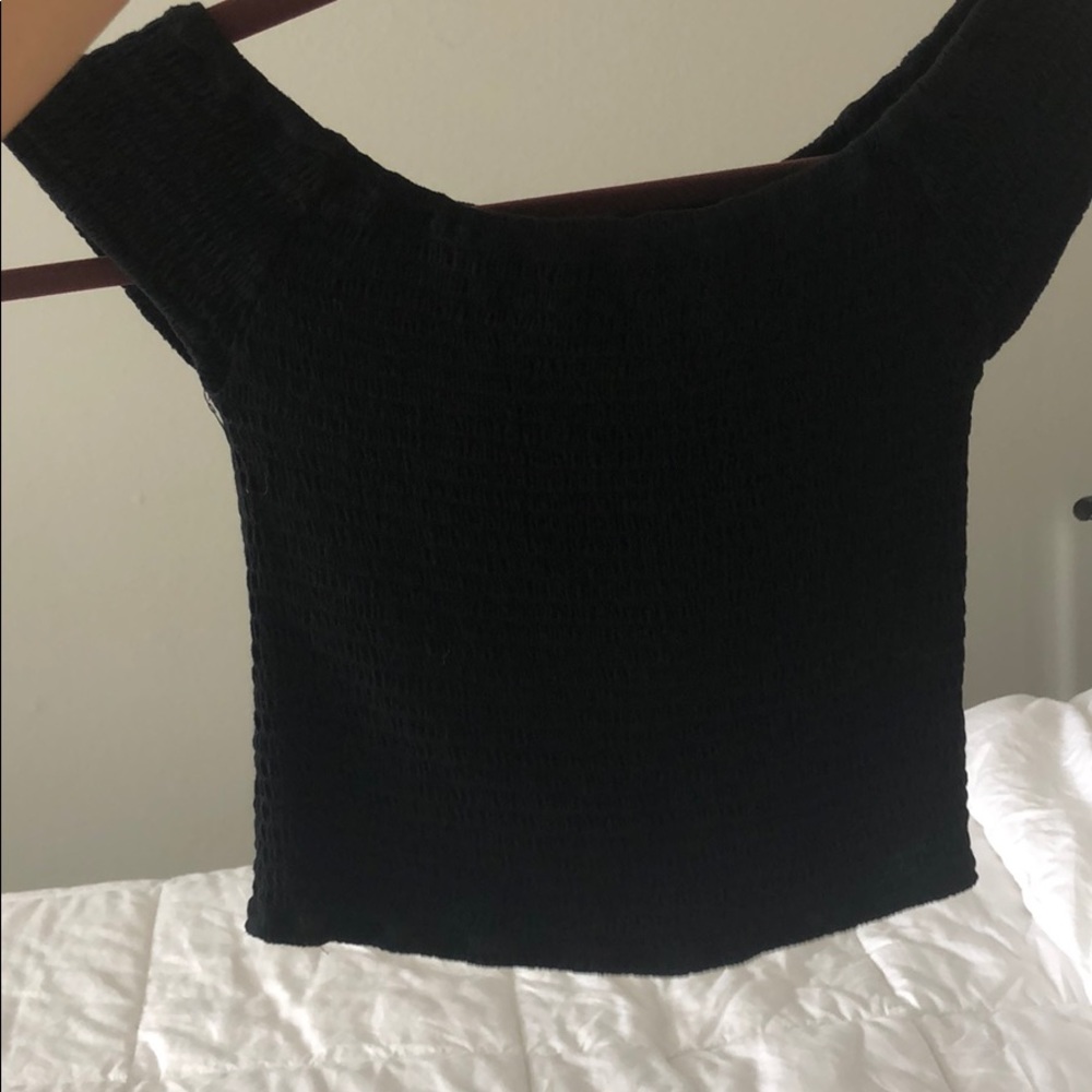 Off the shoulder Black Brandy Melville top